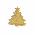 H2H Golden Cast Iron Christmas Tree Table Decor H22546605